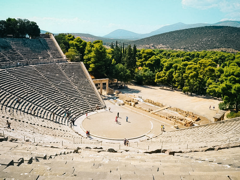 Peloponēze ceļojums Epidaurus teātris